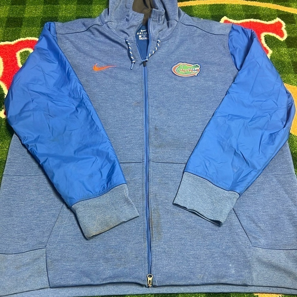 Nike NCAA Men's Florida Gators Blue Fleece Full-Zip Hoodie Sz XXL
